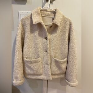 Uniqlo Cream Sherpa Jacket
